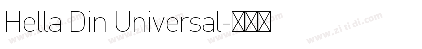 Hella Din Universal字体转换